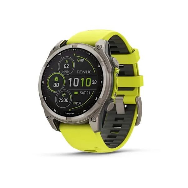 GARMIN Sat Fenix 8 47mm, Sapphire, SOLAR, žuta - EP3269856