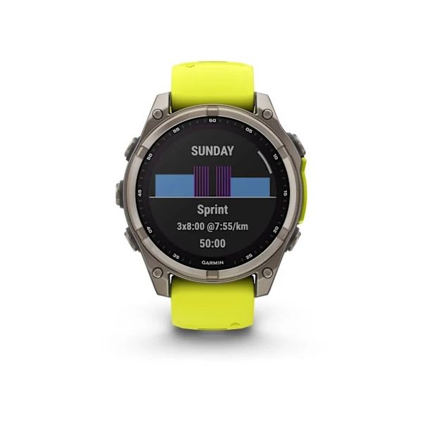GARMIN Sat Fenix 8 47mm, Sapphire, SOLAR, žuta - EP3269856
