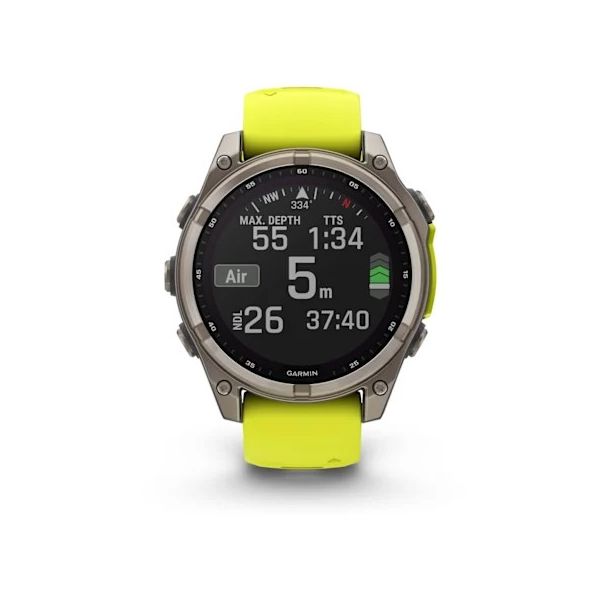 GARMIN Sat Fenix 8 47mm, Sapphire, SOLAR, žuta - EP3269856