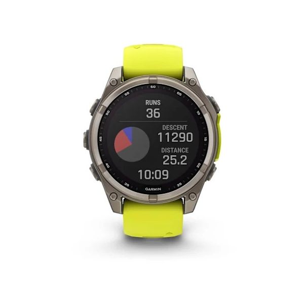GARMIN Sat Fenix 8 47mm, Sapphire, SOLAR, žuta - EP3269856
