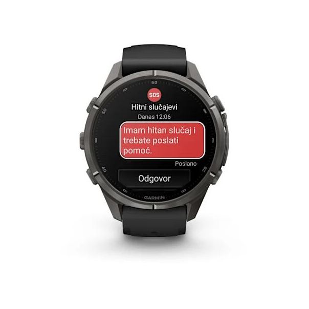GARMIN Sat Fenix 9 PRO 43 inR, crna/siva - EP3284267