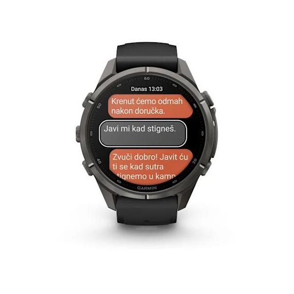GARMIN Sat Fenix 9 PRO 43 inR, crna/siva - EP3284267