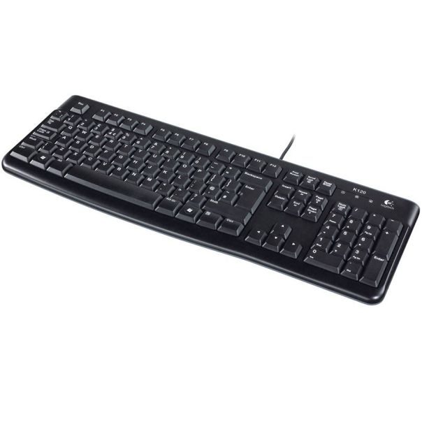 LOGITECH K120 Corded Keyboard - BLACK - USB - HRV-SLV-SRB -B2B - EP2920166