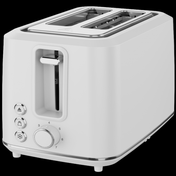 Electric Toaster, white, 220-240V, 50-60Hz, 920-1080W, 2 slots, 3 modes, 7 browning levels - EP2922976