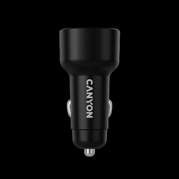 CANYON car charger OnDrive 60 PD 60W 2xUSB-C Black - EP2840785