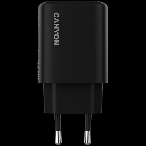 CANYON charger OnCharge 200 20W 1xPD 1xQC EU Black - EP2894018