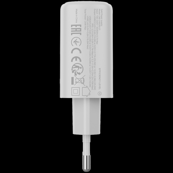 CANYON charger OnCharge 250 25W 1xPD 1xQC EU White - EP2840683