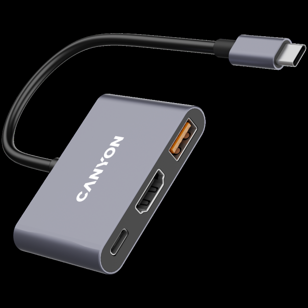 CANYON hub DS-4 3in1 USB-C Grey - EP2846588