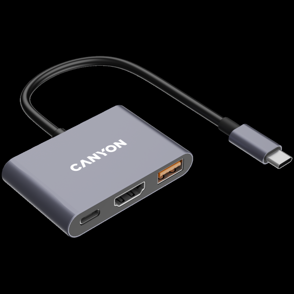 CANYON hub DS-4 3in1 USB-C Grey - EP2846588