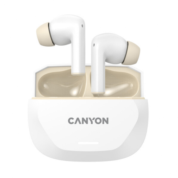 CANYON Bluetooth slušalice HEXAGON 7 TWS, bela/bež - CNS-TWS7WB