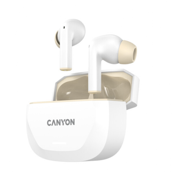 CANYON Bluetooth slušalice HEXAGON 7 TWS, bela/bež - CNS-TWS7WB