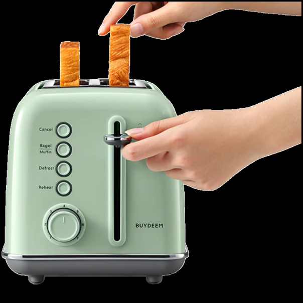 BUYDEEM 2 Slice Toaster, model DT620E, color Cozy Greenish, EU - EP2924186
