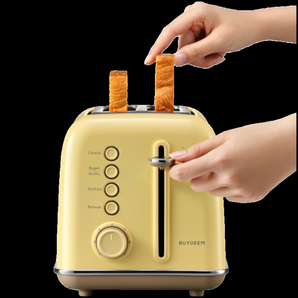 BUYDEEM 2 Slice Toaster, model DT620E, color Mellow Yellow, EU - EP2923295
