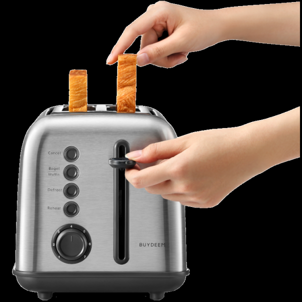 BUYDEEM 2 Slice Toaster, model DT620E, color Stainless Steel, EU - EP2922907