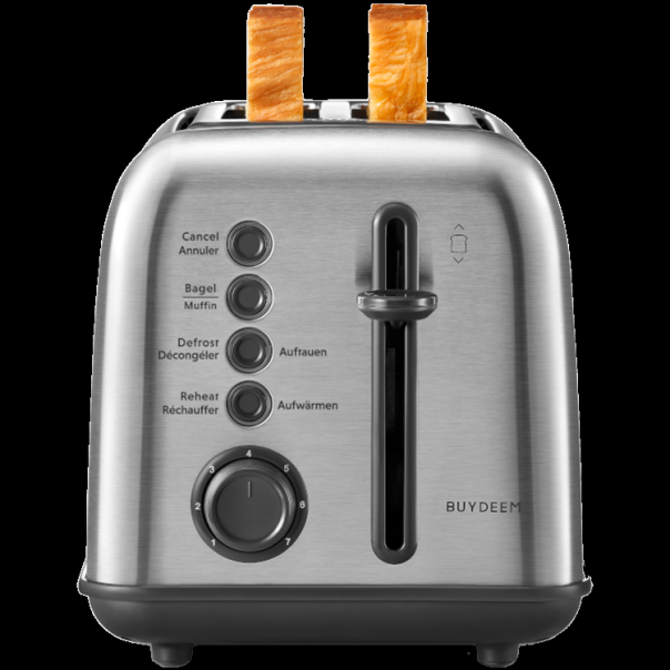 BUYDEEM 2 Slice Toaster, model DT620E, color Stainless Steel, EU - EP2922907