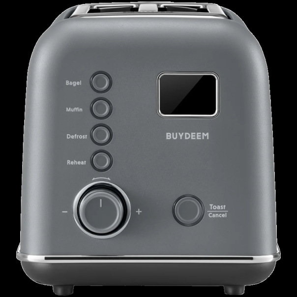 BUYDEEM 2 Slice Automatic Metal Toaster, model DT730E, color Ink Grey, EU - EP2922853