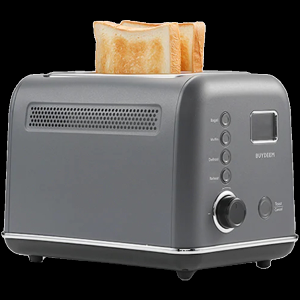 BUYDEEM 2 Slice Automatic Metal Toaster, model DT730E, color Ink Grey, EU - EP2922853