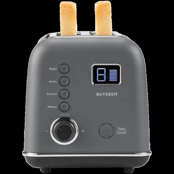 BUYDEEM 2 Slice Automatic Metal Toaster, model DT730E, color Ink Grey, EU - EP2922853