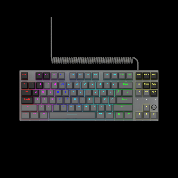 LORGAR Azar 514TKL, Wired RGB mechanical gaming keyboard, black, EN layout - EP3013458