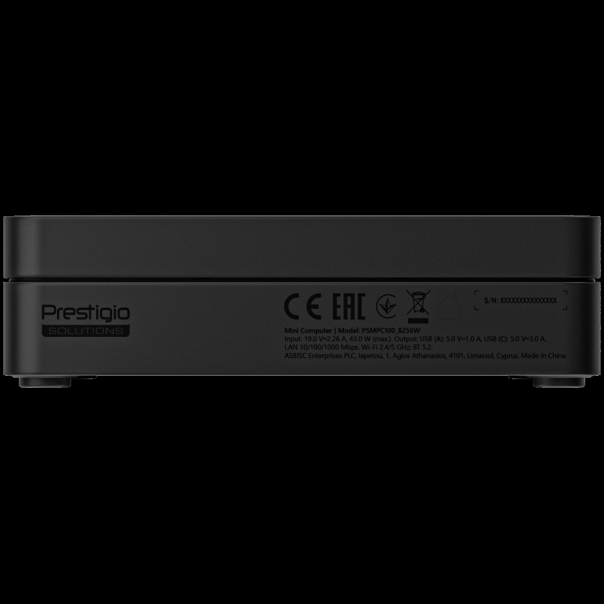 Prestigio Solutions Digital Media Player PSMPC100, Intel N100, 8GB+256GB, Windows 11 Pro Trial - EP2840713