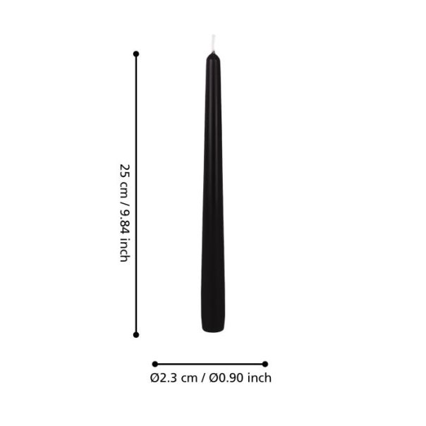 EGLO Sveća 25cm Glenbarr, crna - 422562