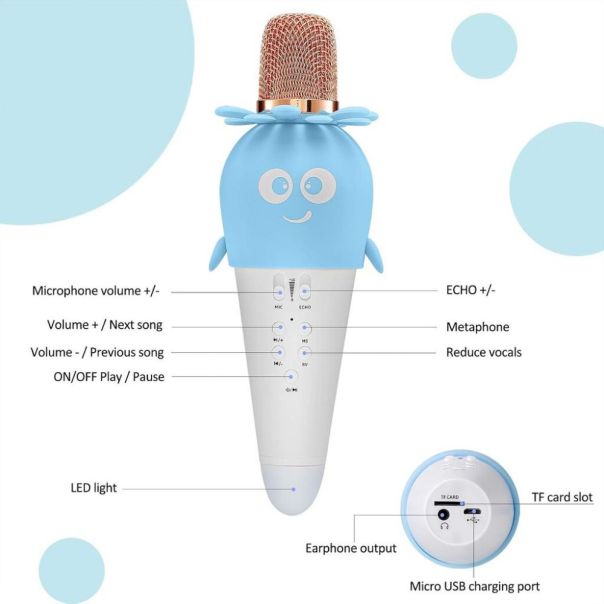 Mikrofon K5 roze - 225083
