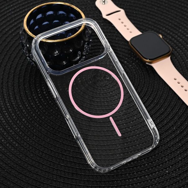 Maska za iPhone 17 Pro 6.3 Color Line Magsafe roze - 222911