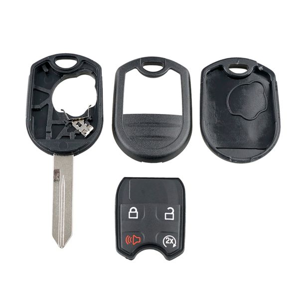 888 CAR ACCESSORIES Kuciste oklop kljuca 4 dugmeta za Ford F150 2011 - 2014,Ford F250 2011-2016 - A51-AP000