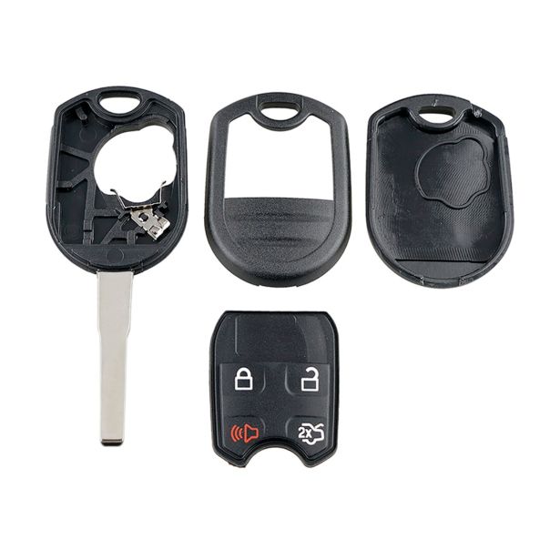 888 CAR ACCESSORIES Kuciste oklop kljuca 4 dugmeta za Ford Fiesta 2013-2017, Focus 2014-2018 - A53-AP000