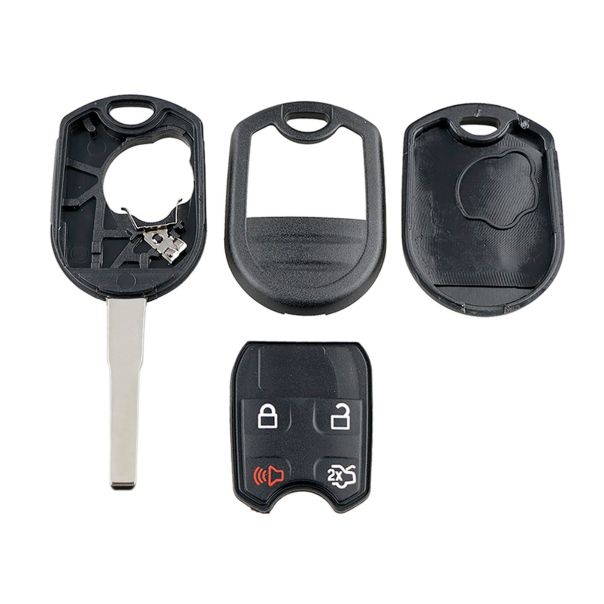 888 CAR ACCESSORIES Kuciste oklop kljuca 4 dugmeta za Ford Fiesta 2013-2017, Focus 2014-2018 - A53-AP000