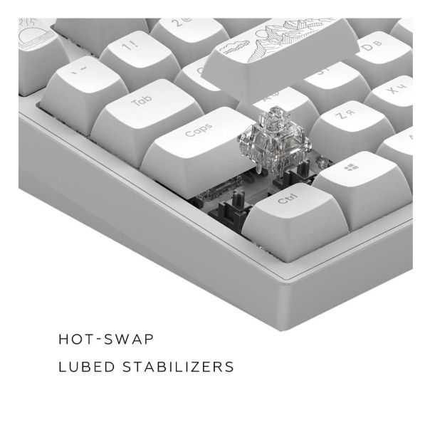 Dark Project ALU Terra Nostra White - Wired Gaming Keyboard (ANSI/UA) - EP3252533