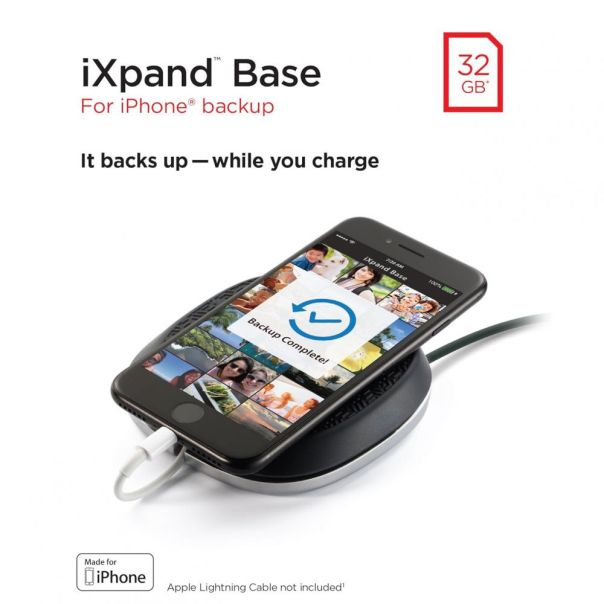 SANDISK iXpand Base punjač za iPhone sa memorijom za automatski back-up slika i videa 32GB - EP3169557