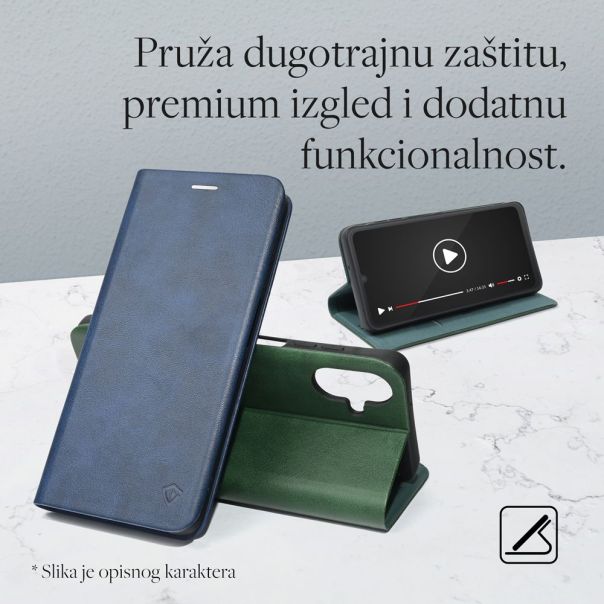 TERACELL Maska za Honor X7e tamno plava Elegant Flip - EP3195834