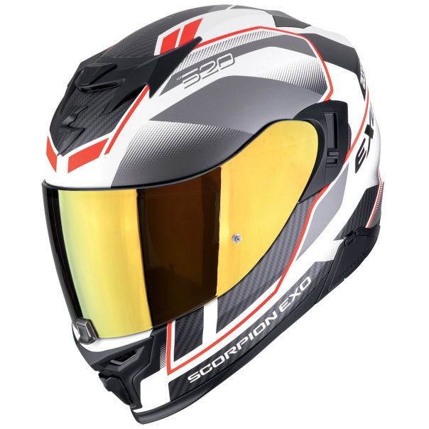 SCORPION Exo-520 evo air lena matt white silver red - 15SCO172499310