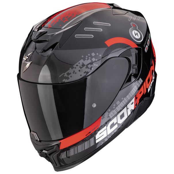 SCORPION Exo-520 evo air titan metal black-red - 15SCO172448238