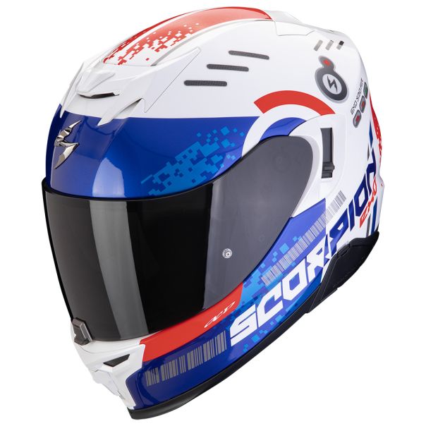 SCORPION Exo-520 evo air titan white-blue-red - 15SCO172448236