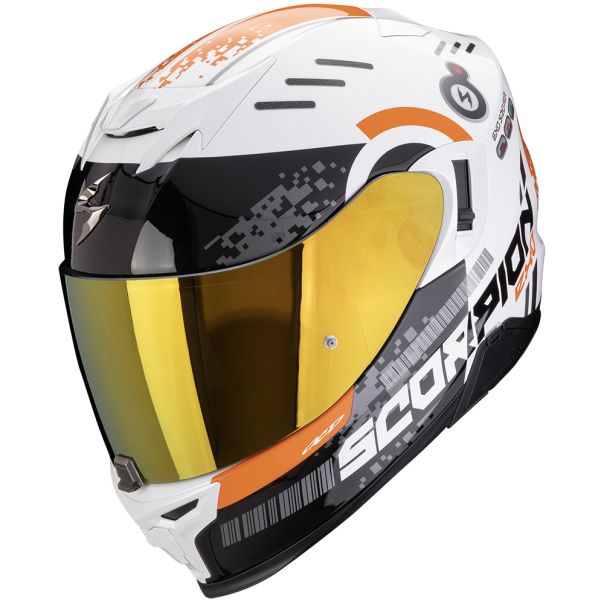 SCORPION Exo-520 evo air titan white-orange - 15SCO172448331
