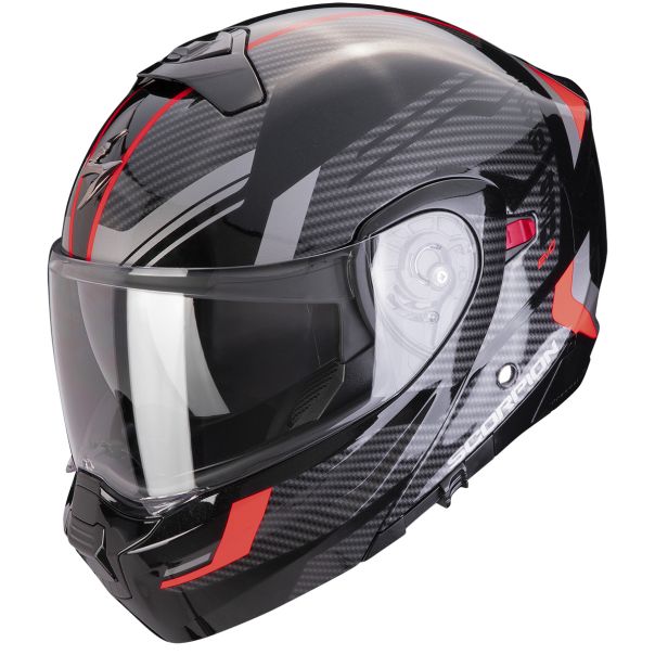 SCORPION Exo-930 evo sikon black-silver-red - 15SCO194428262