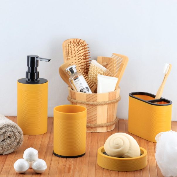 TENDANCE Čaša za četkice, žuta/crna - AA61150123