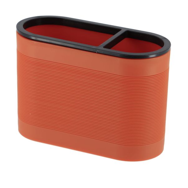 TENDANCE Čaša za četkice 9.4x13.5x6 cm, narandžasta/crna - AA63150124