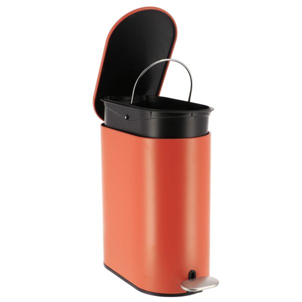 TENDANCE Kupatilska kanta za smeće sa pedalom 5L, narandžasta - AA6549124