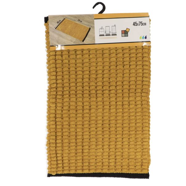 TENDANCE Prostirka za kupatilo 45x75cm, žuta/crna - AA7751123