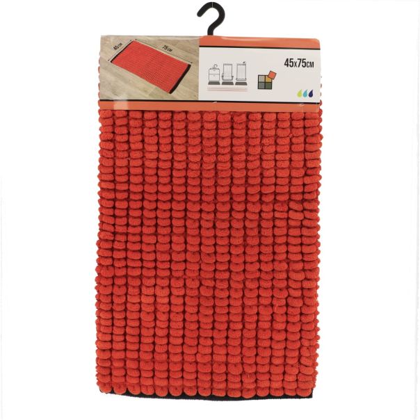 TENDANCE Prostirka za kupatilo 45x75cm, narandžasta/crna - AA7751124