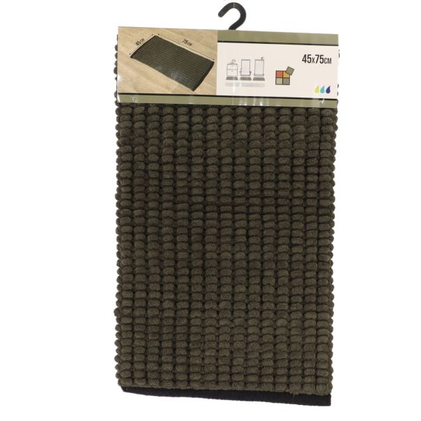 TENDANCE Prostirka za kupatilo 45x75cm, zelena/crna - AA7751143