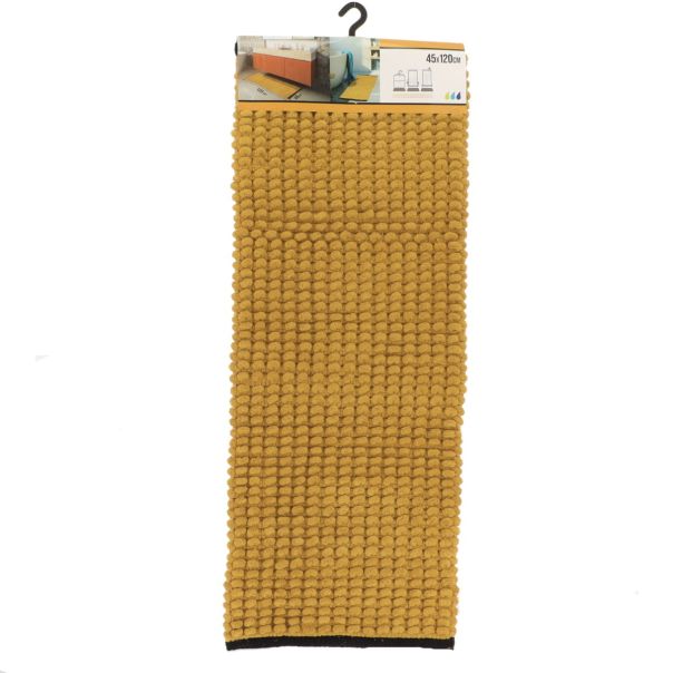 TENDANCE Prostirka za kupatilo 45x120cm, žuta/crna - AA7753123