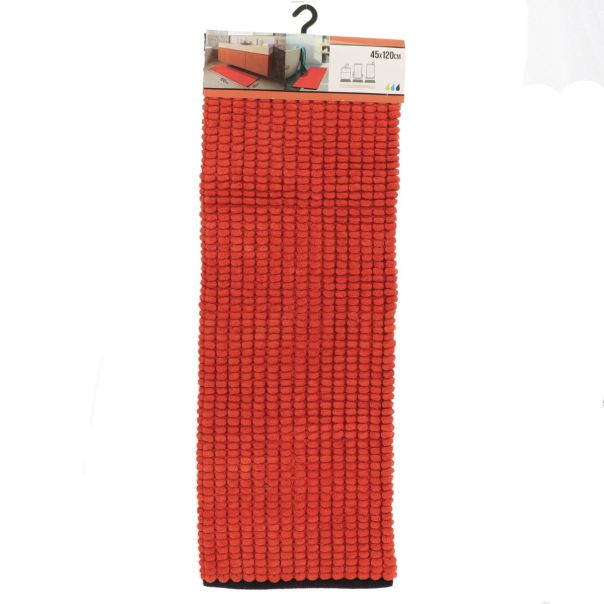 TENDANCE Prostirka za kupatilo 45x120cm, narandžasta/crna - AA7753124