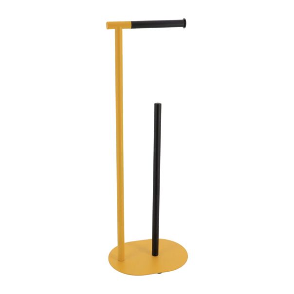 TENDANCE Podni drzač toalet papira 66.5x23x17cm, žuta/crna - AA96170123