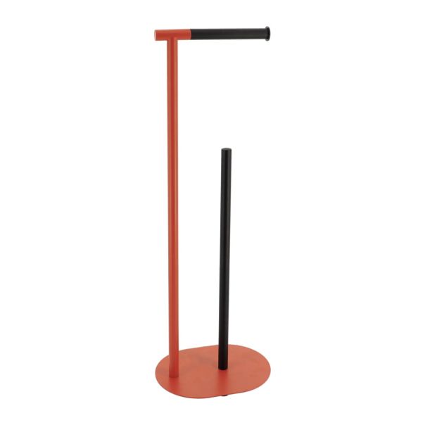TENDANCE Podni drzač toalet papira 66.5x23x17cm, narandžasta/crna - AA96170124