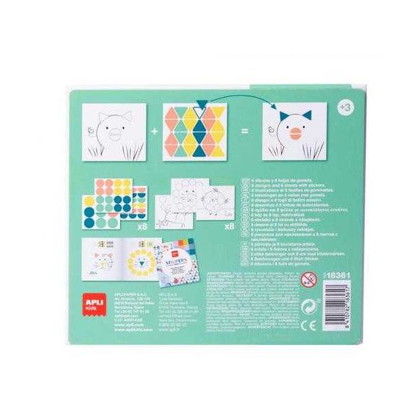 APLI Nalepnice kutija-Životinje - 18361