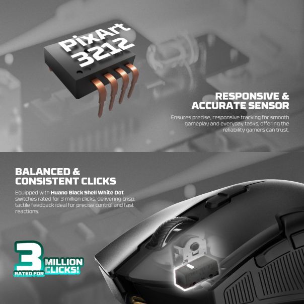 Mis Wireless Fantech WG11V2RD Cruiser II crni - EP3093782